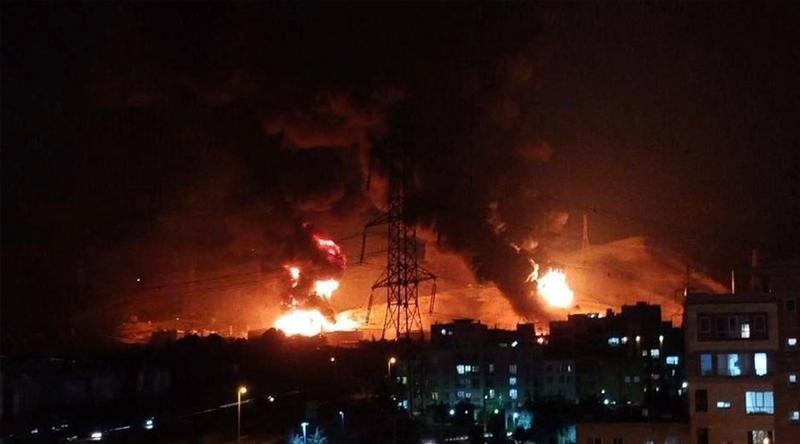 তেহরানের কয়েক জায়গায় শক্তিশালী হামলা