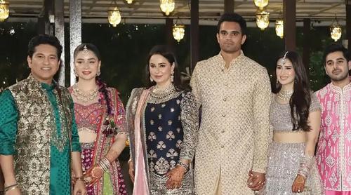 অর্জুনের মেহেদি-সংগীতে তাক লাগালেন শচীন টেন্ডুলকার!