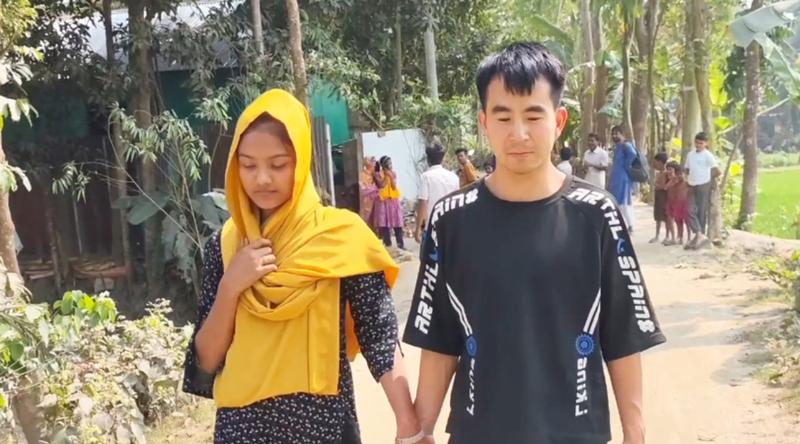প্রেমের টানে চীনা যুবক টাঙ্গাইলে, স্কুলছাত্রীর সঙ্গে হলো বিয়ে