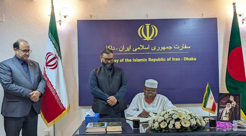 খামেনির প্রতি সম্মান জানিয়ে শোক বইয়ে স্বাক্ষর করলেন জামায়াত সেক্রেটারি জেনারেল