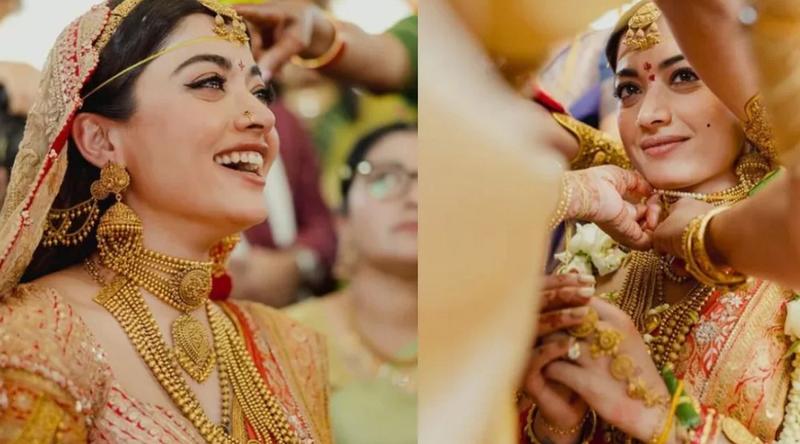 বিয়েতে রাশমিকার গায়ে ছিল ৩ কেজি সোনার গয়না!