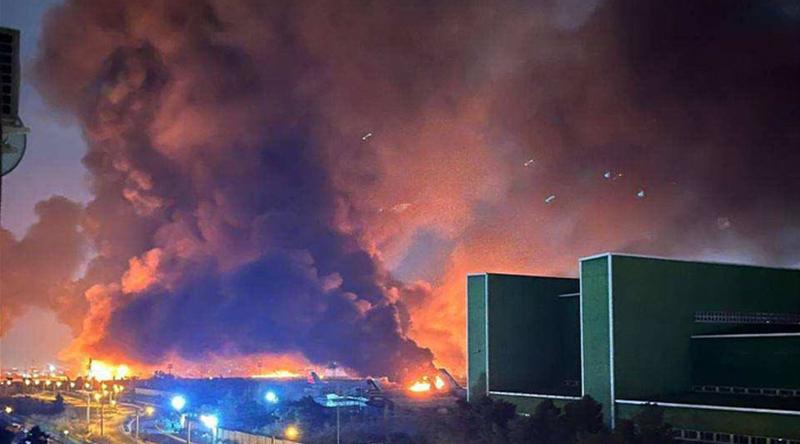 তেহরানের মেহরাবাদ আন্তর্জাতিক বিমানবন্দরে ইসরায়েলের হামলা