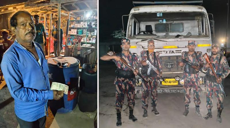 সিলেটের স্থলবন্দরে অবৈধ রুপি দিয়ে জ্বালানি কেনার চেষ্টা, জব্দ ভারতীয় ট্রাক