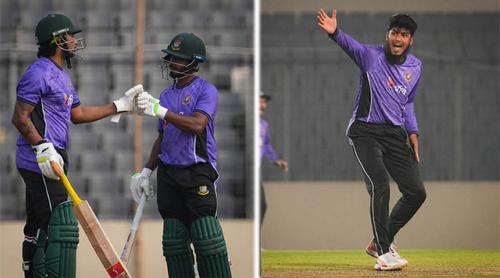 তামিমের সেঞ্চুরি, রিশাদের ৫ উইকেটে প্রস্তুতি সারল বাংলাদেশ