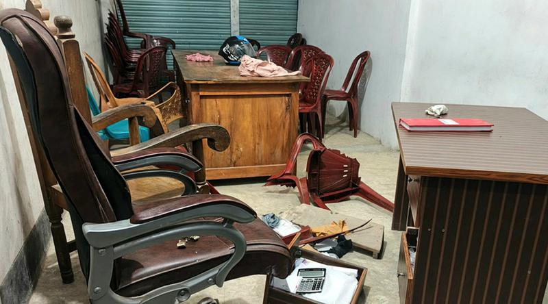 ভোলায় যুবদলের কার্যালয়ে যুবলীগের হামলার অভিযোগ