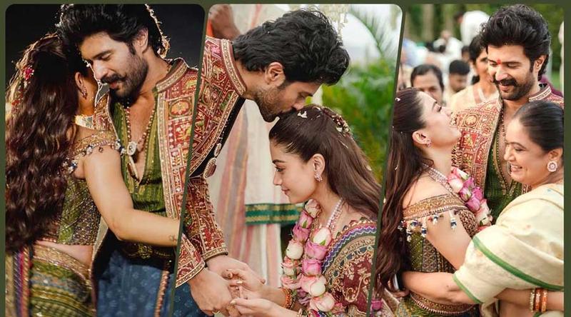 এবার প্রকাশ্যে রাশমিকা-বিজয়ের মেহেন্দির রঙিন ছবি