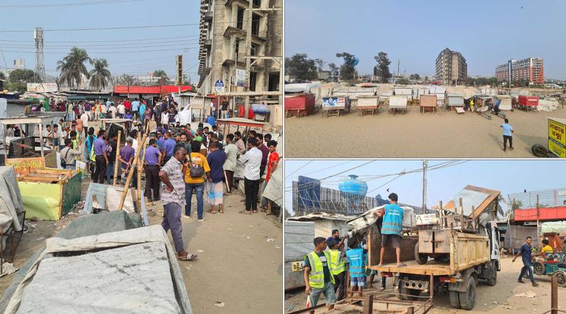 স্বরাষ্ট্রমন্ত্রীর নির্দেশের পর কক্সবাজার সৈকতে অবৈধ স্থাপনা উচ্ছেদ শুরু