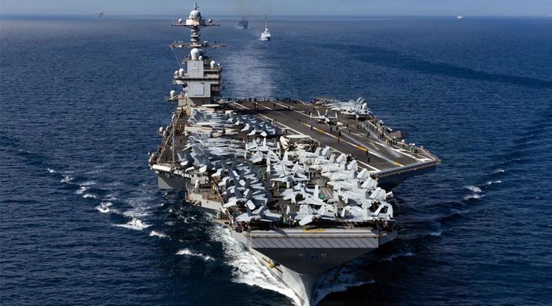 মার্কিন রণতরি জেরাল্ড ফোর্ডে আগুন, আহত সেনাদের অবস্থা গুরুতর