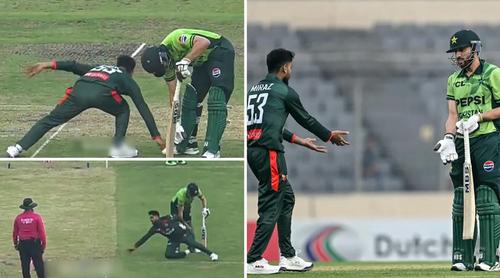 সালমানের রানআউট নিয়ে বিতর্ক, মিরাজের পক্ষে রমিজ রাজা!