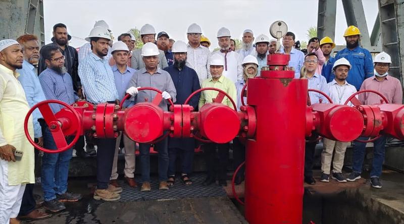 কুমিল্লার শ্রীকাইল গ্যাস ক্ষেত্রের ৫ নম্বর কূপ উদ্বোধন