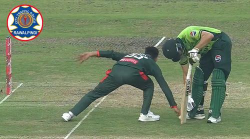 সালমানের রান আউট নিয়ে কী বার্তা দিল রাওয়ালপিন্ডি পুলিশ?