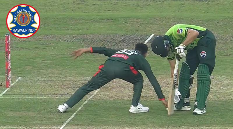 সালমানের রান আউট নিয়ে কী বার্তা দিল রাওয়ালপিন্ডি পুলিশ?