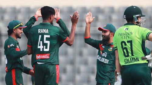 তীব্র প্রতিযোগিতাপূর্ণ ম্যাচে পাকিস্তানকে হারিয়ে সিরিজ জিতলো বাংলাদেশ