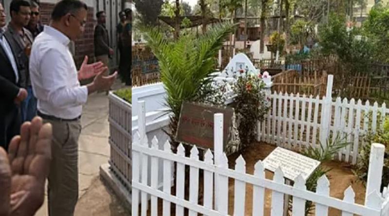 দিনাজপুরে নানা-নানির কবর জিয়ারত করলেন প্রধানমন্ত্রী তারেক রহমান