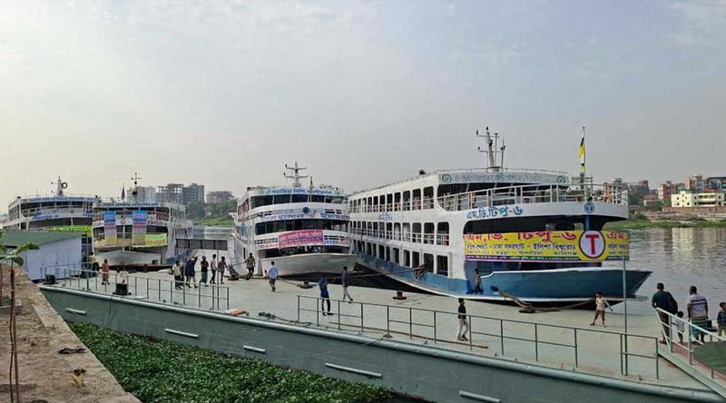 বসিলা ঘাট থেকে লঞ্চ চলাচল শুরু, দৈনিক চলবে ৬ লঞ্চ