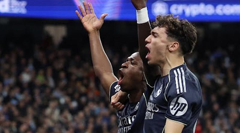 ভিনিসিয়ুসের জোড়া গোলে সিটির বিদায়, কোয়ার্টার ফাইনালে রিয়াল