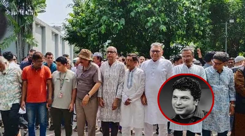 সুমনের জানাজায় তারকারা, যুক্তরাজ্য থেকে পরিবার ফিরলেই দাফন