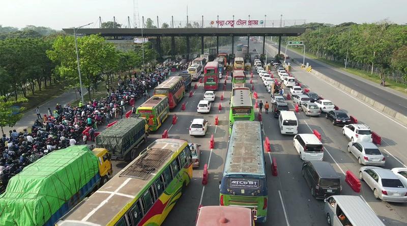 পদ্মা সেতুতে দেড় দিনে সাড়ে ৫ কোটি টাকার টোল আদায়