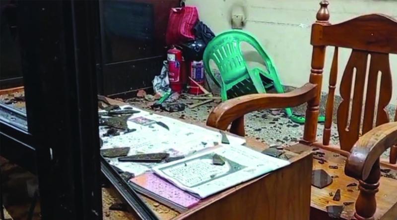 ঠাকুরগাঁওয়ে ফিলিং স্টেশনে দুর্বৃত্তদের হামলা ও ভাঙচুর