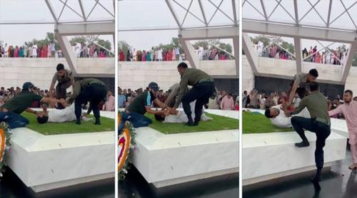 খালেদা জিয়ার কবরে উঠে যুবকের আত্মহত্যার চেষ্টা