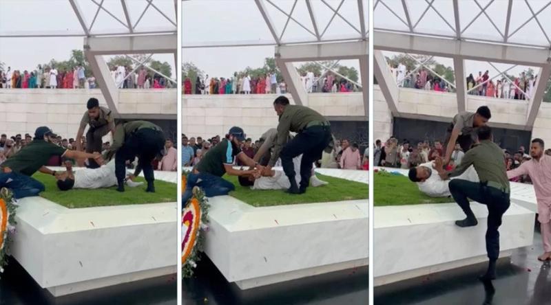 খালেদা জিয়ার কবরে উঠে যুবকের আত্মহত্যার চেষ্টা