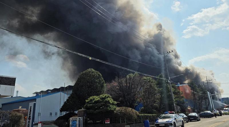 দক্ষিণ কোরিয়ায় কারখানায় অগ্নিকাণ্ডে প্রাণ গেল ১৪ জনের