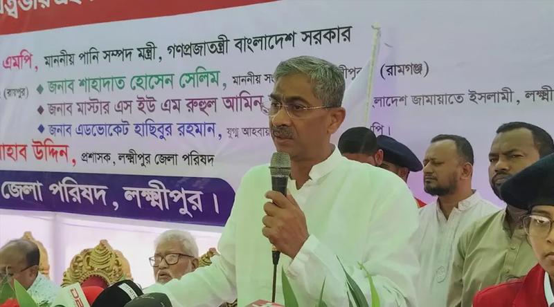 একটা কঠিন সময়ে আমাদের দায়িত্ব নিতে হয়েছে : পানিসম্পদ মন্ত্রী