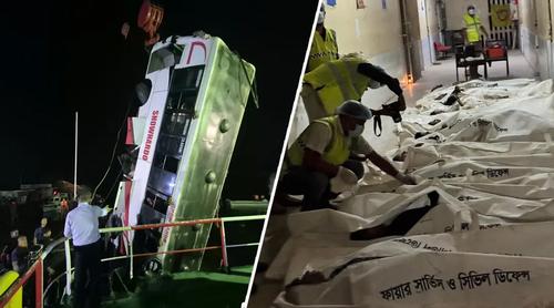 দৌলতদিয়ায় বাসডুবির ঘটনায় নিহতের সংখ্যা বেড়ে ২০
