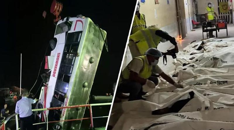 দৌলতদিয়ায় বাসডুবির ঘটনায় নিহতের সংখ্যা বেড়ে ২৫