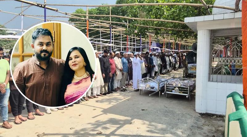 পাশাপাশি কবরে চিরনিদ্রায় শায়িত স্বামী-স্ত্রী