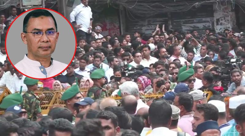 নয়াপল্টনে বিএনপির কেন্দ্রীয় কার্যালয়ে যাচ্ছেন তারেক রহমান, নেতা-কর্মীদের ভিড়