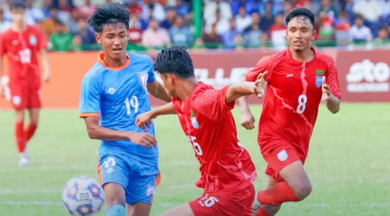 ভারতের বিপক্ষে ড্র, সেমিতে বাংলাদেশ