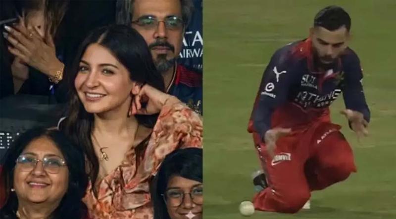 বিরাটের ক্যাচ মিসে হেসে উঠলেন আনুষ্কা