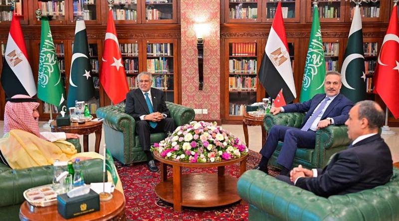 মধ্যপ্রাচ্য যুদ্ধ বন্ধে ইসলামাবাদে চার দেশের বৈঠক