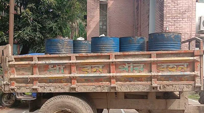 ৯ হাজার লিটার পেট্রোল-অকটেনসহ ট্যাংক লরি জব্দ
