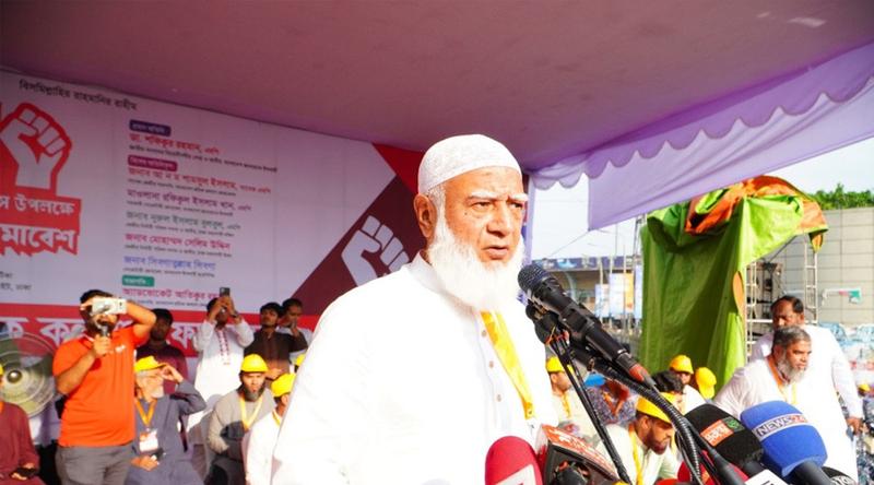 শ্রমিকের মর্যাদা উপেক্ষা করে কোনো সমাজ টেকসই হতে পারে না : জামায়াত আমির
