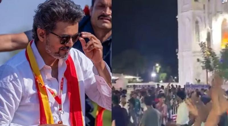 ভেলানকান্নি গির্জায় বিজয়কে ঘিরে জনসমাগম, টিভিকে স্লোগানে বিতর্ক