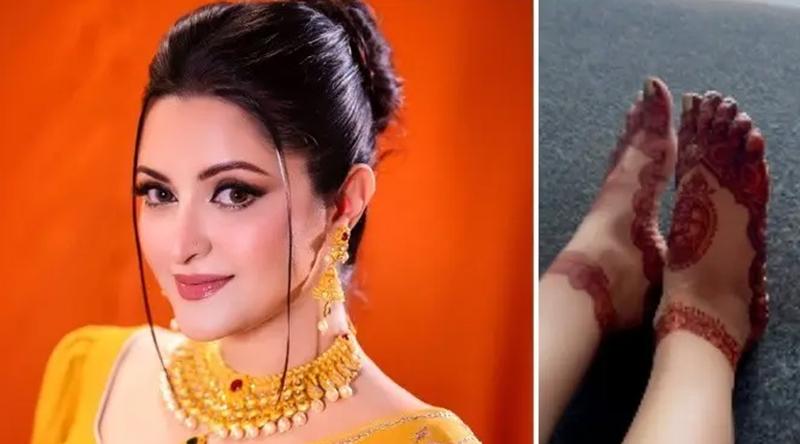 রাঙা পায়ের ভিডিও প্রকাশ করে যা লিখলেন পরীমনি