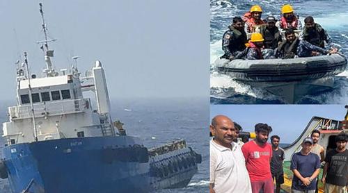 সাগরে আটকে পড়া ভারতীয় নাবিকদের উদ্ধার করল পাকিস্তান নৌবাহিনী