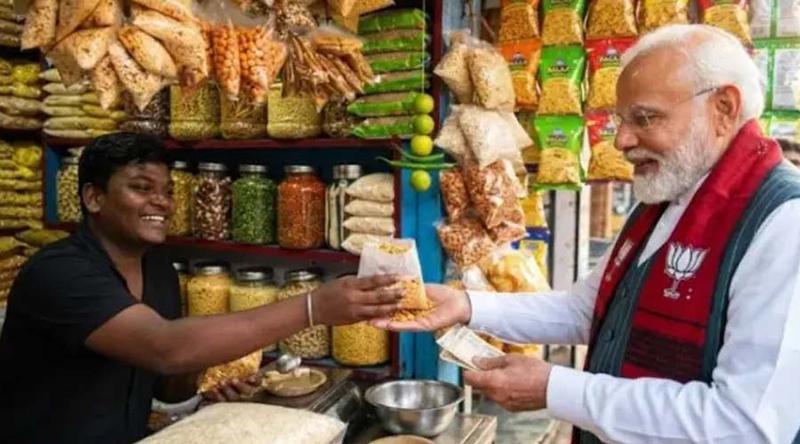 বিজেপির শপথ অনুষ্ঠানে থাকছে ‘ঝালমুড়ি’ খাওয়ার আয়োজন!