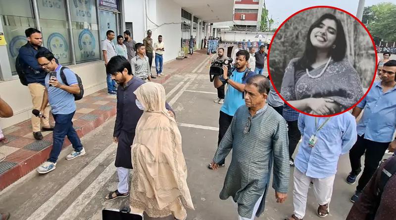 বৃষ্টির মরদেহ নিতে বিমানবন্দরে মা-বাবা