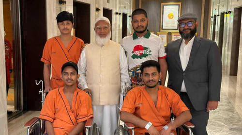 আহত জুলাই যোদ্ধাদের দেখতে ব্যাংককের হাসপাতালে জামায়াত আমির