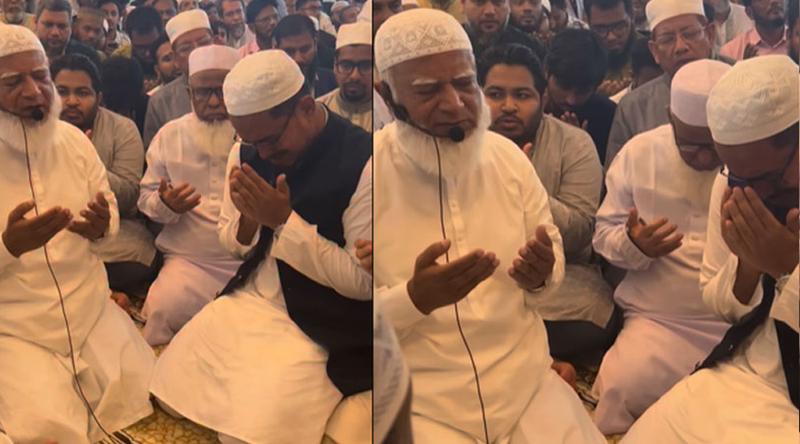 বিয়েতে জামায়াত আমিরের মোনাজাতে অঝোরে কাঁদলেন সাদিক কায়েম, ভিডিও ভাইরাল