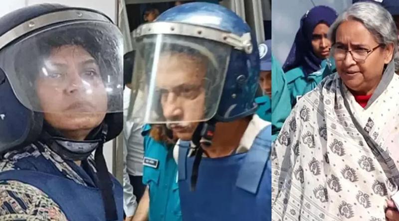 শাপলা চত্বরের ঘটনায় ট্রাইব্যুনালে আনা হলো দীপু মনি, ফারজানা রুপা ও মোজাম্মেল বাবুকে