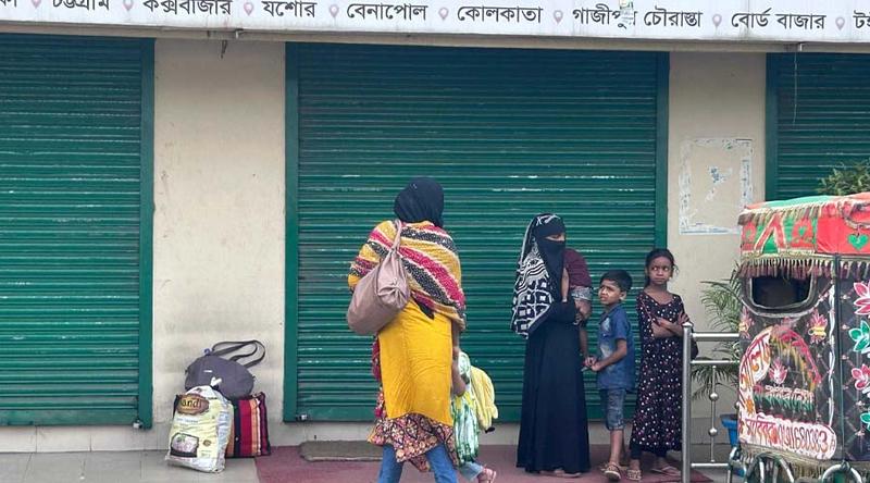 রাজশাহীতে সব ধরনের বাস চলাচল বন্ধ