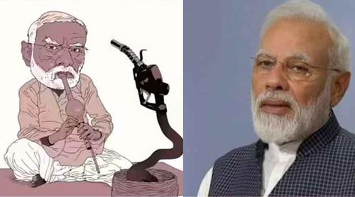 নরওয়ের পত্রিকায় ‘সাপুড়ে’ মোদির কার্টুন