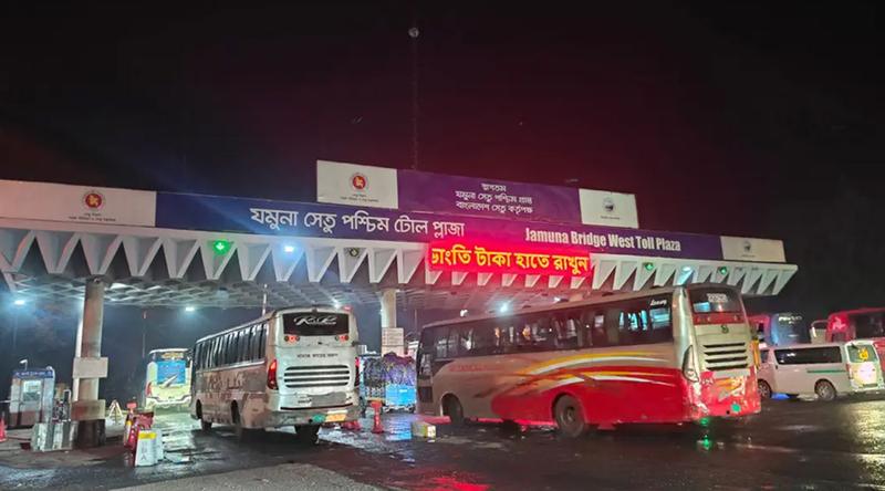 একদিনে যমুনা সেতু পার হলো প্রায় ৪০ হাজার যানবাহন
