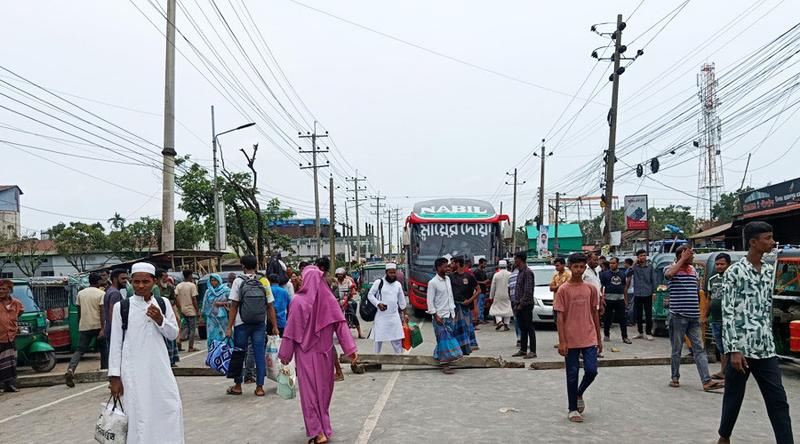 জামালপুরে আবারও মহাসড়ক অবরোধ