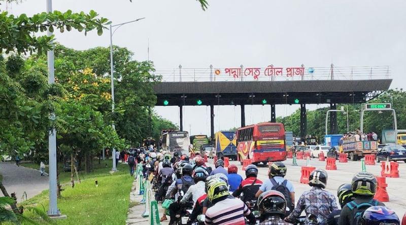পদ্মা সেতুতে ২৪ ঘণ্টায় ৩ কোটি ৮৪ লাখ টাকা টোল আদায়