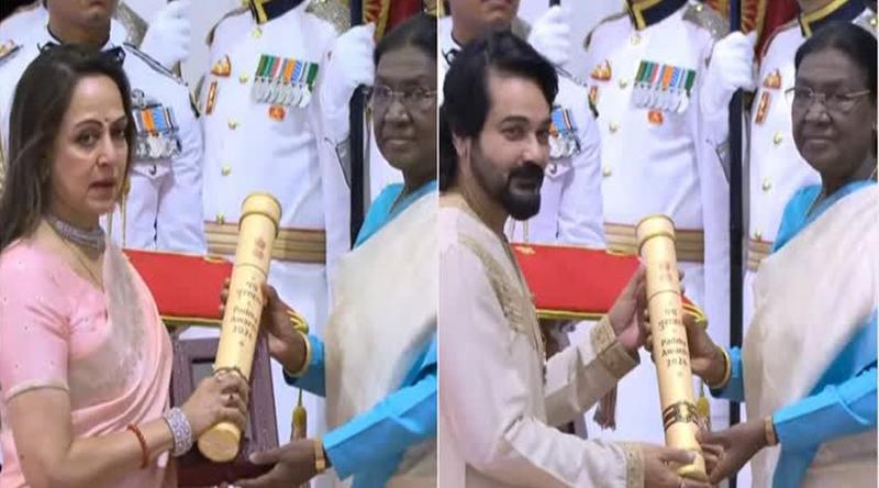 পদ্মশ্রী সম্মান গ্রহণ করলেন প্রসেনজিৎ, ধর্মেন্দ্রর হয়ে হেমার মরণোত্তর সম্মান গ্রহণ